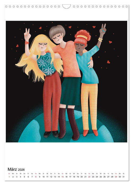 POWER OF FEMINITY - Kraft der Weiblichkeit (CALVENDO Wandkalender 2026)