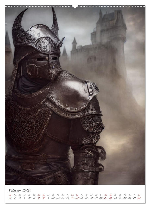 Dark Fantasy Art - Zeit der Helden (CALVENDO Premium Wandkalender 2026)