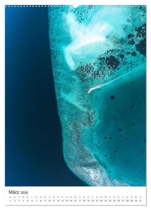 Tropisches Paradies Luftaufnahmen (CALVENDO Premium Wandkalender 2026)