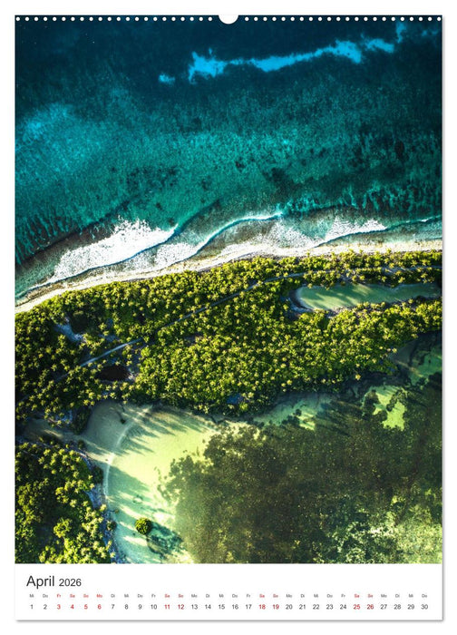 Tropisches Paradies Luftaufnahmen (CALVENDO Premium Wandkalender 2026)