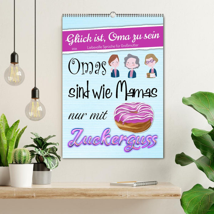 Glück ist, Oma zu sein (CALVENDO Wandkalender 2026)