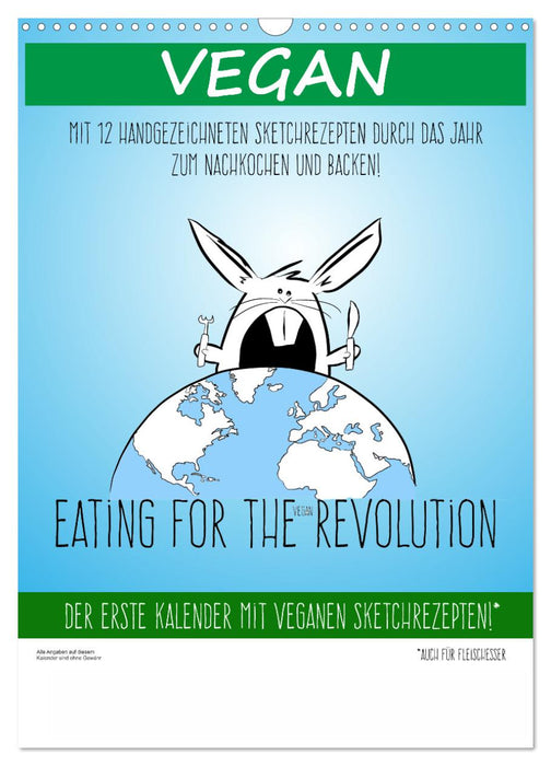 Vegankalender (CALVENDO Wandkalender 2026)