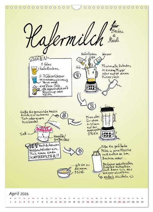 Vegankalender (CALVENDO Wandkalender 2026)