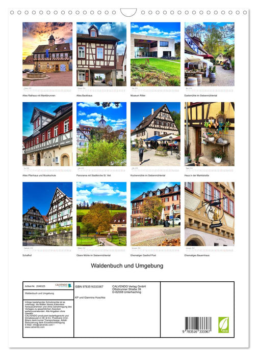 Waldenbuch und Umgebung (CALVENDO Wandkalender 2026)