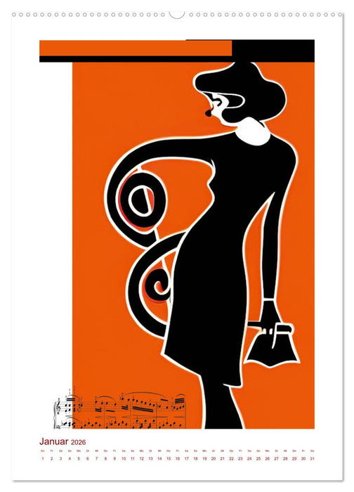 Musikliebe (CALVENDO Premium Wandkalender 2026)