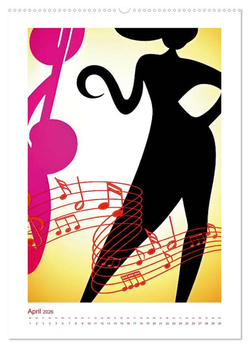 Musikliebe (CALVENDO Premium Wandkalender 2026)
