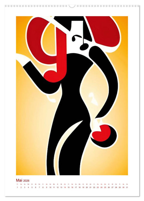 Musikliebe (CALVENDO Premium Wandkalender 2026)