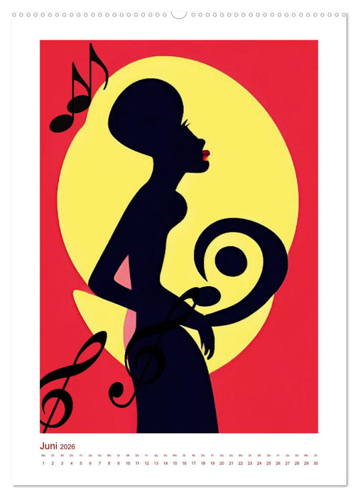 Musikliebe (CALVENDO Premium Wandkalender 2026)