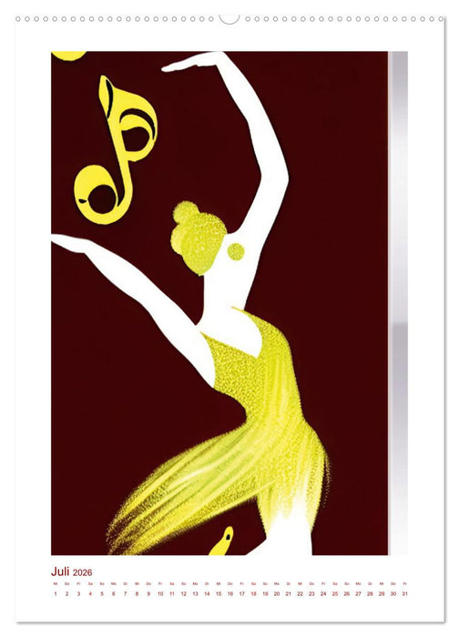 Musikliebe (CALVENDO Premium Wandkalender 2026)