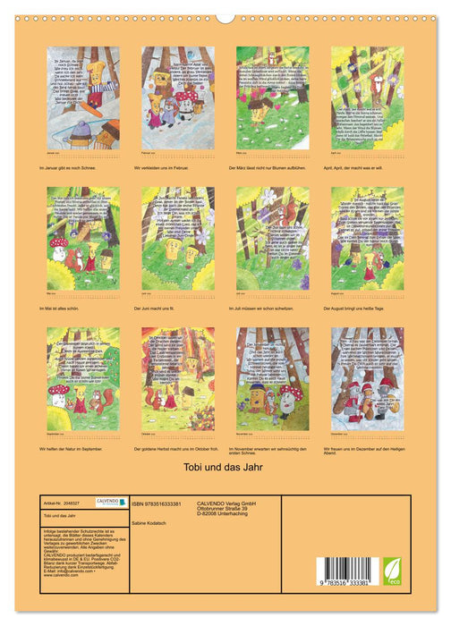 Tobi und das Jahr (CALVENDO Premium Wandkalender 2026)