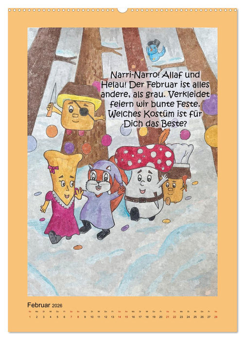 Tobi und das Jahr (CALVENDO Premium Wandkalender 2026)