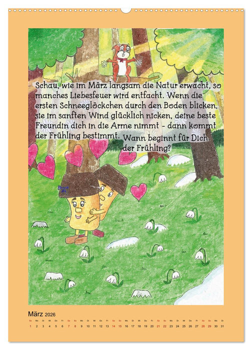 Tobi und das Jahr (CALVENDO Premium Wandkalender 2026)