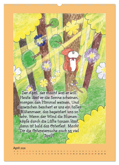 Tobi und das Jahr (CALVENDO Premium Wandkalender 2026)