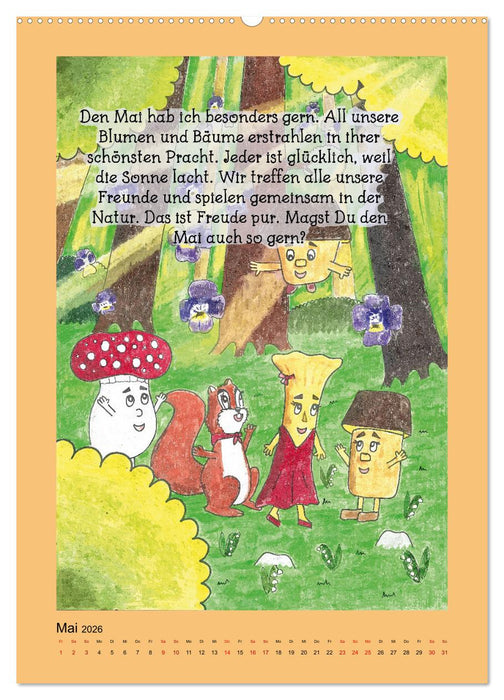 Tobi und das Jahr (CALVENDO Premium Wandkalender 2026)