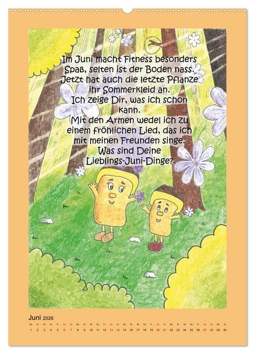 Tobi und das Jahr (CALVENDO Premium Wandkalender 2026)