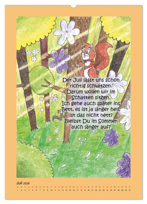 Tobi und das Jahr (CALVENDO Premium Wandkalender 2026)