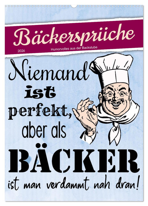 Bäckersprüche (CALVENDO Wandkalender 2026)