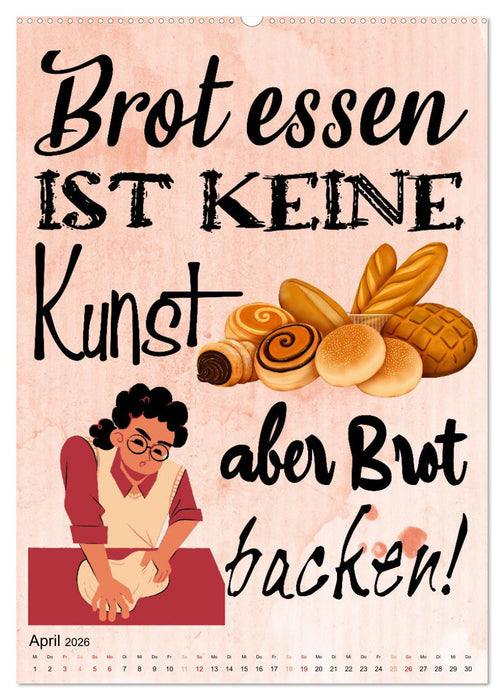 Bäckersprüche (CALVENDO Wandkalender 2026)