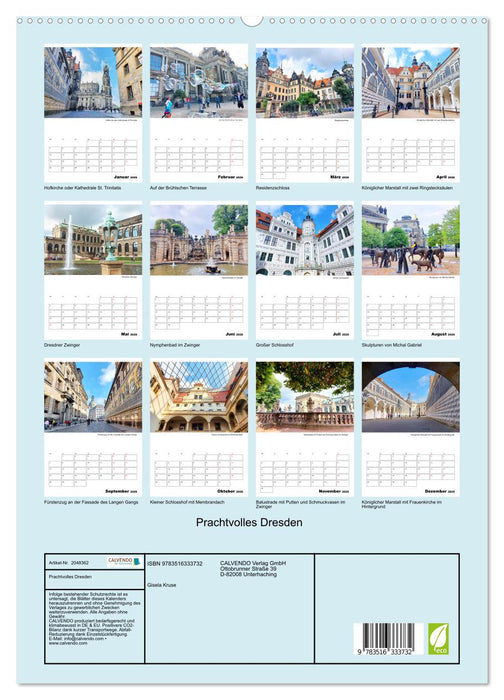 Prachtvolles Dresden (CALVENDO Premium Wandkalender 2026)