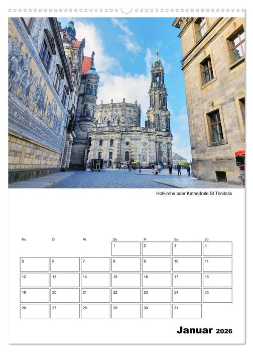 Prachtvolles Dresden (CALVENDO Premium Wandkalender 2026)