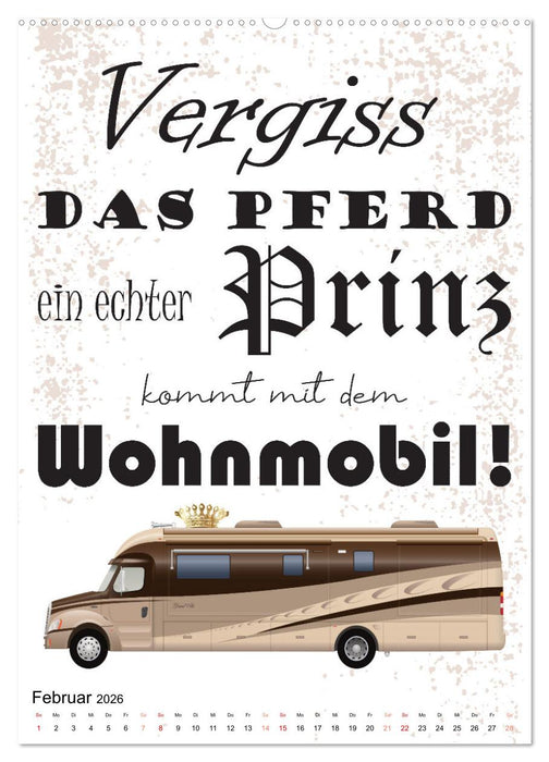 CampingSprüche (CALVENDO Premium Wandkalender 2026)