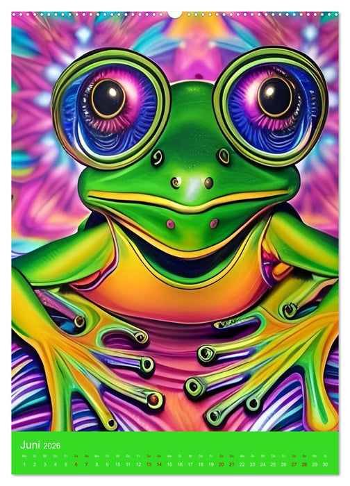 Crazy Neon - Das Farbspektakel (CALVENDO Wandkalender 2026)