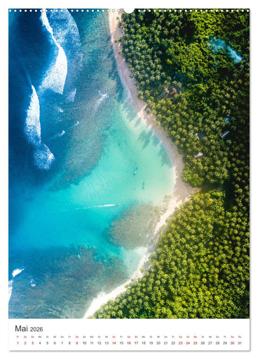 Tropisches Paradies Luftaufnahmen (CALVENDO Wandkalender 2026)