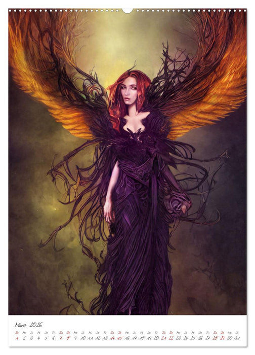 Dark Fantasy Art - Zeit der Helden (CALVENDO Wandkalender 2026)