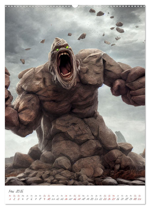 Dark Fantasy Art - Zeit der Helden (CALVENDO Wandkalender 2026)