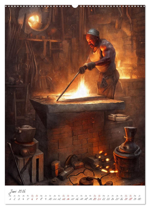 Dark Fantasy Art - Zeit der Helden (CALVENDO Wandkalender 2026)