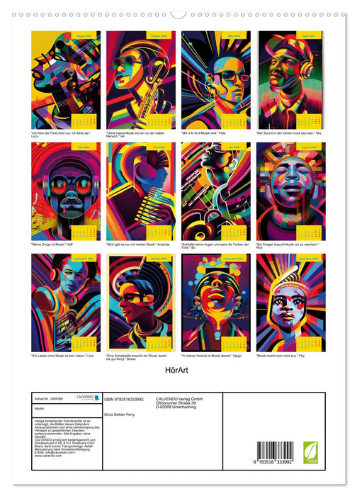 HörArt (CALVENDO Premium Wandkalender 2026)