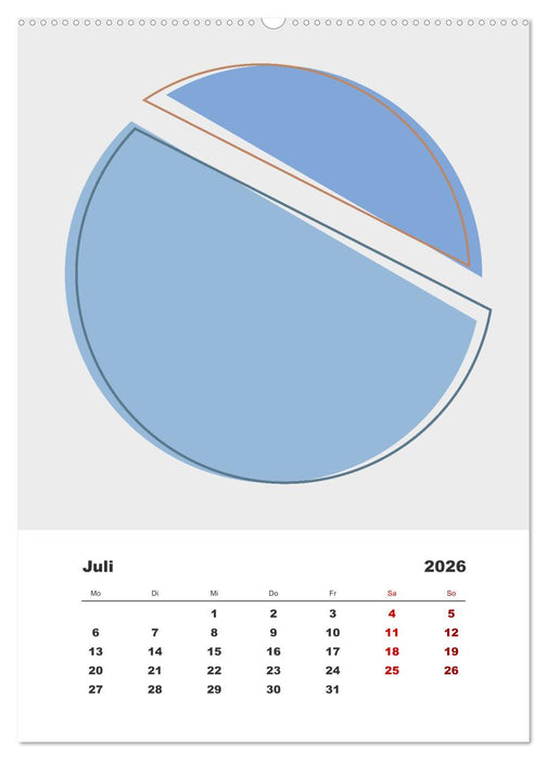 GeoArt - geometrische Formen (CALVENDO Premium Wandkalender 2026)