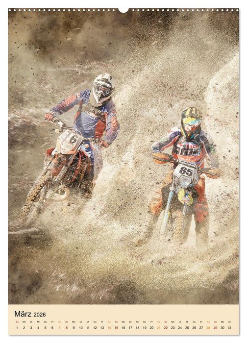 Motocross - Sport der Extreme (CALVENDO Premium Wandkalender 2026)