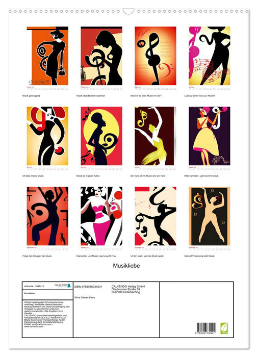 Musikliebe (CALVENDO Wandkalender 2026)