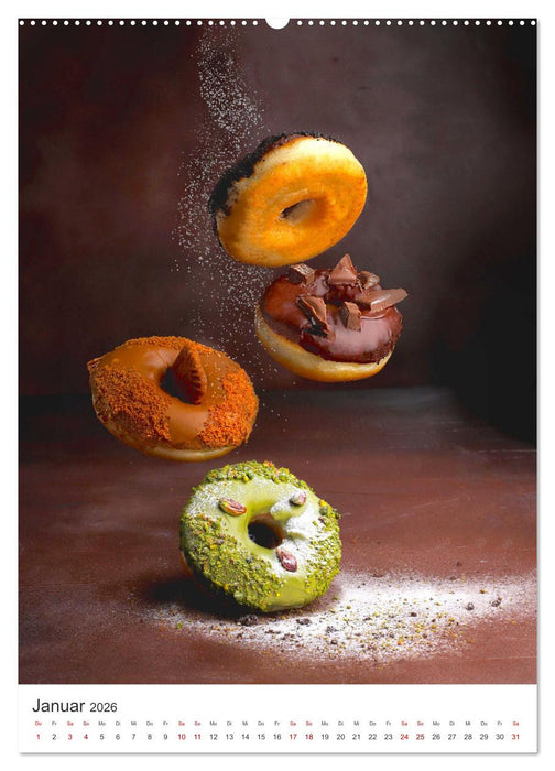 Donuts - Die runden Gaumenfreuden. (CALVENDO Wandkalender 2026)