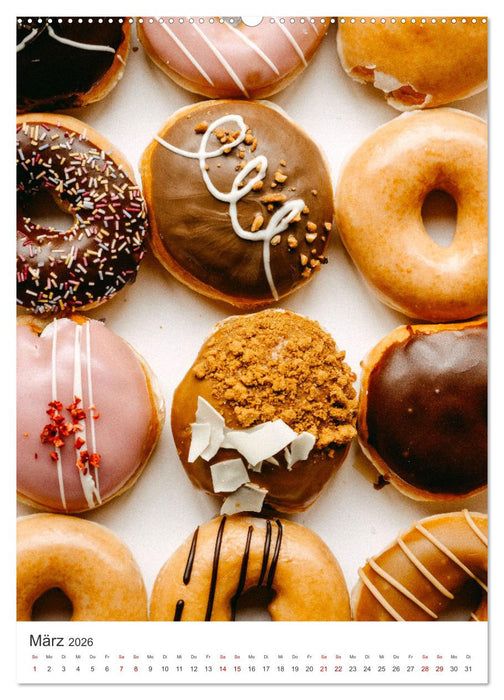Donuts - Die runden Gaumenfreuden. (CALVENDO Wandkalender 2026)