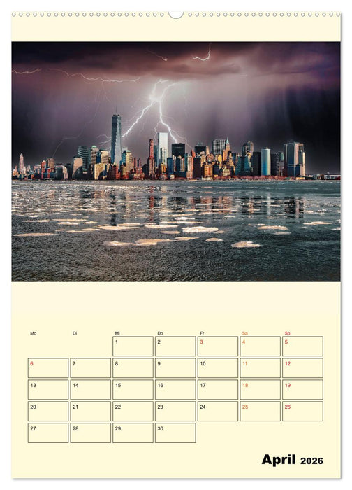 Metropolen im Gewitter (CALVENDO Premium Wandkalender 2026)