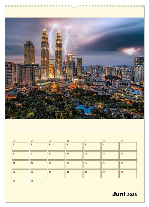 Metropolen im Gewitter (CALVENDO Premium Wandkalender 2026)