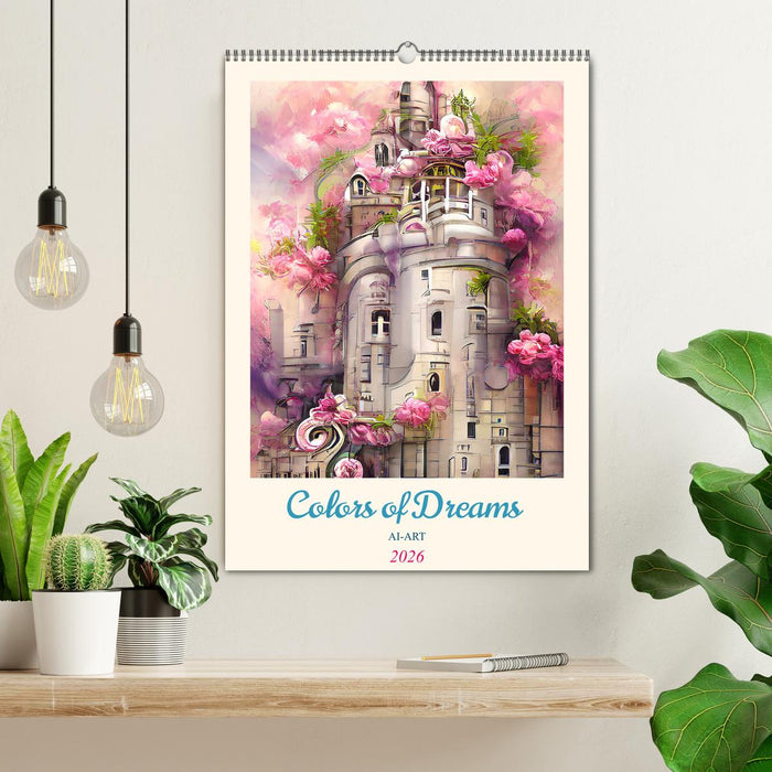 Colors of Dreams - AI-ART (CALVENDO Wandkalender 2026)