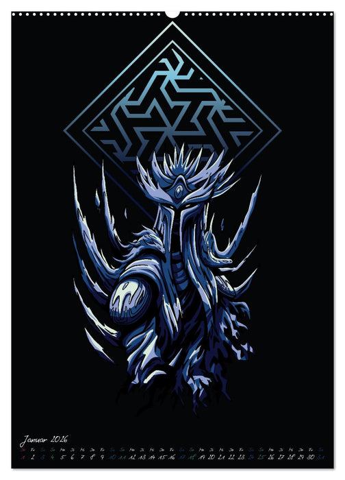 Dunkle Krieger (CALVENDO Premium Wandkalender 2026)