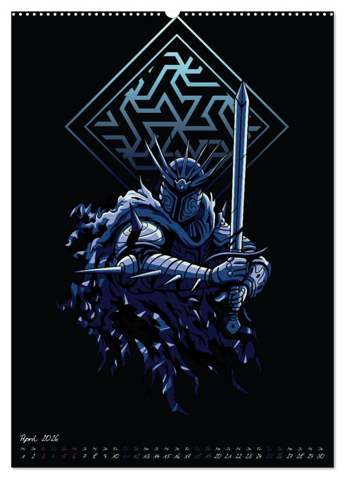 Dunkle Krieger (CALVENDO Premium Wandkalender 2026)