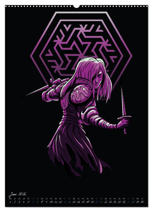 Dunkle Krieger (CALVENDO Premium Wandkalender 2026)