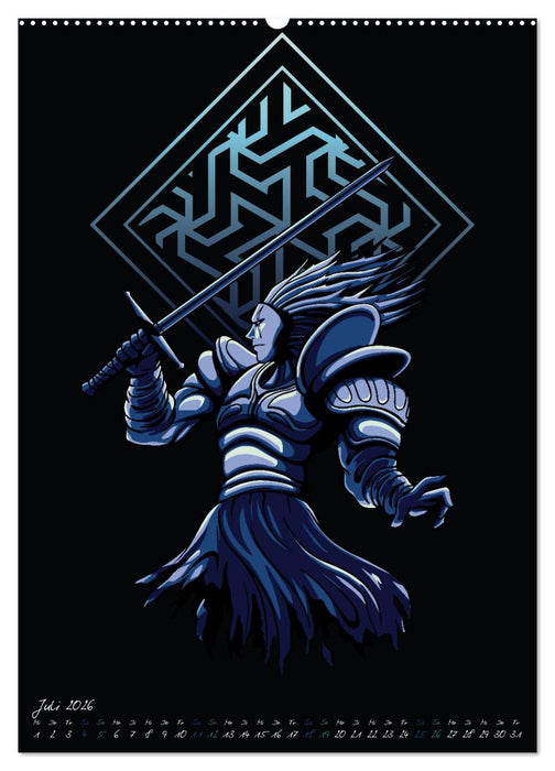 Dunkle Krieger (CALVENDO Premium Wandkalender 2026)