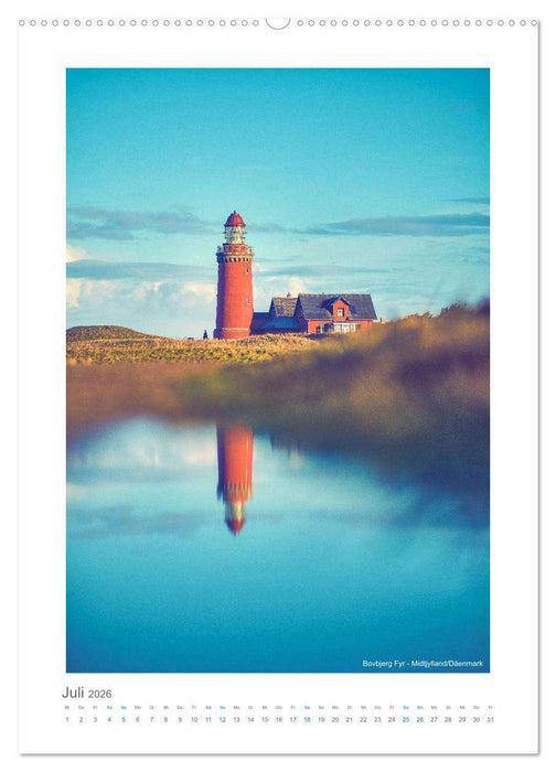Leuchttürme an der Nordseeküste (CALVENDO Premium Wandkalender 2026)