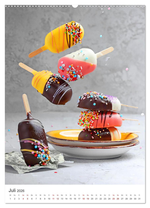 Leckeres Eis - Dieser Art lässt Herzen schmelzen. (CALVENDO Premium Wandkalender 2026)