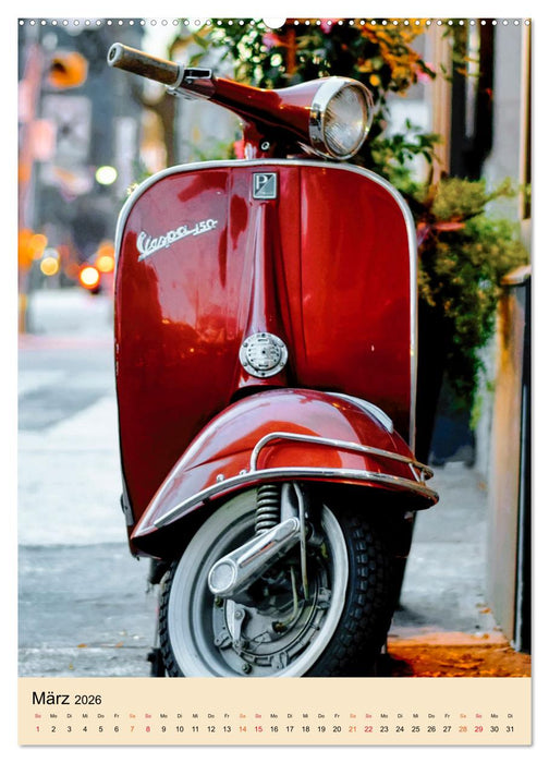 Meine Roller Vesparade (CALVENDO Premium Wandkalender 2026)