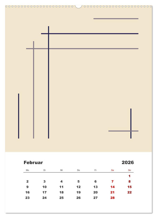 GeoArt - geometrische Formen (CALVENDO Wandkalender 2026)