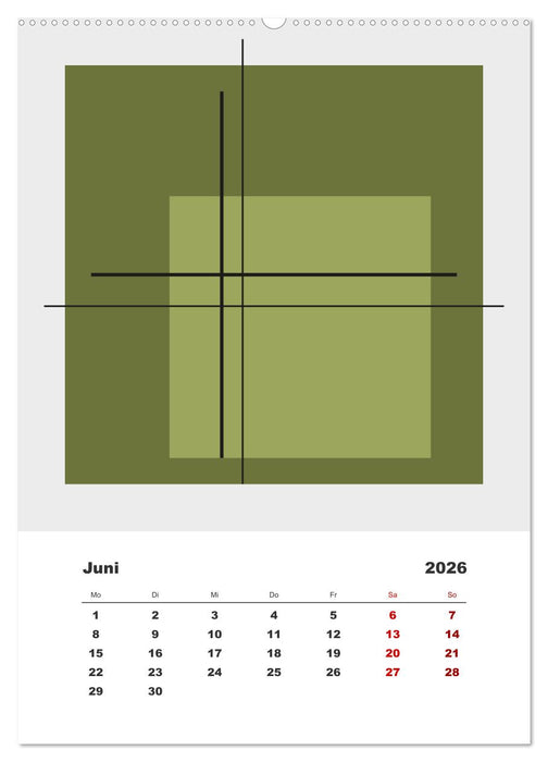 GeoArt - geometrische Formen (CALVENDO Wandkalender 2026)