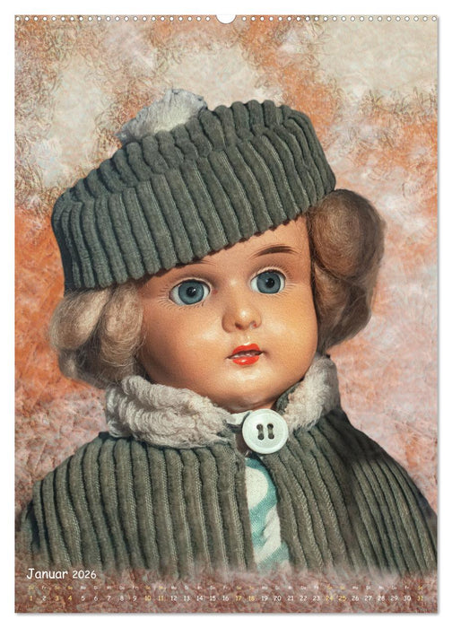 Puppenporträts aus dem letzten Jahrhundert (CALVENDO Premium Wandkalender 2026)