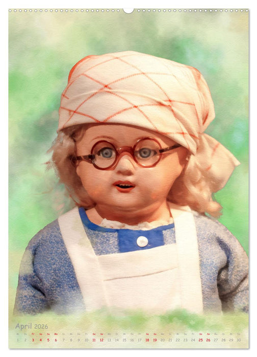 Puppenporträts aus dem letzten Jahrhundert (CALVENDO Premium Wandkalender 2026)